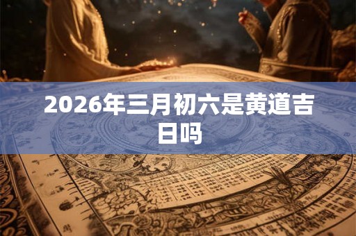 2026年三月初六是黄道吉日吗