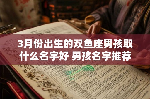3月份出生的双鱼座男孩取什么名字好 男孩名字推荐