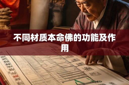 不同材质本命佛的功能及作用