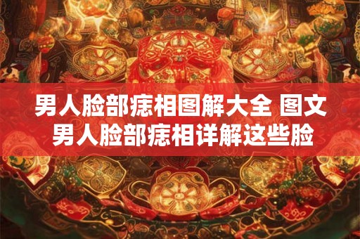 男人脸部痣相图解大全 图文 男人脸部痣相详解这些脸部痣分布在哪里代表什么意义