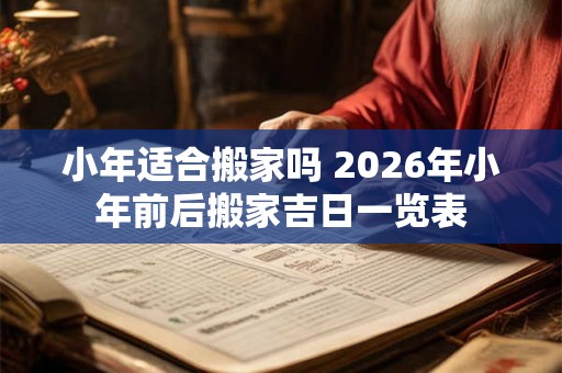 小年适合搬家吗 2026年小年前后搬家吉日一览表