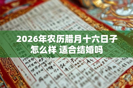 2026年农历腊月十六日子怎么样 适合结婚吗