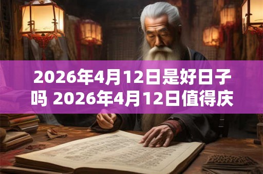2026年4月12日是好日子吗 2026年4月12日值得庆祝吗