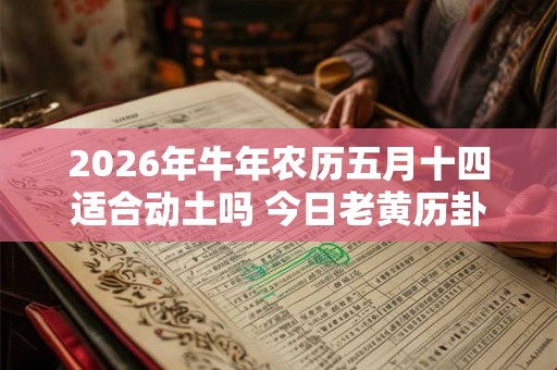 2026年牛年农历五月十四适合动土吗 今日老黄历卦象