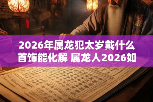 2026年属龙犯太岁戴什么首饰能化解 属龙人2026如何化解太岁 2026年属龙犯太岁戴什么首饰能化解 属龙人2026如何化解太岁