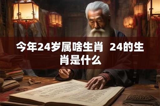 今年24岁属啥生肖  24的生肖是什么