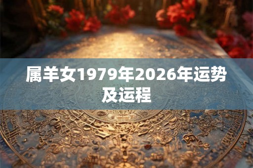 属羊女1979年2026年运势及运程