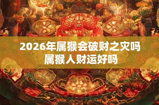 2026年属猴会破财之灾吗 属猴人财运好吗