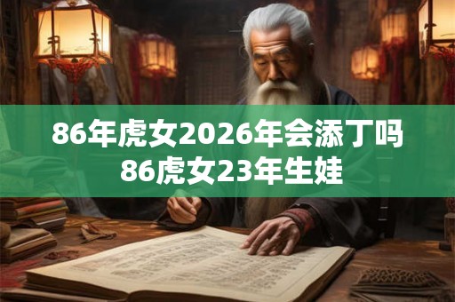 86年虎女2026年会添丁吗 86虎女23年生娃