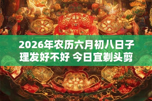 2026年农历六月初八日子理发好不好 今日宜剃头剪头发吗