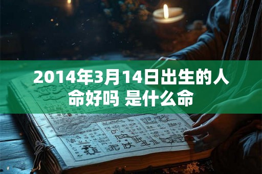 2014年3月14日出生的人命好吗 是什么命 2014年3月14日出生的人命好吗 是什么命