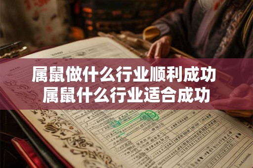 属鼠做什么行业顺利成功 属鼠什么行业适合成功