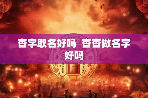 杳字取名好吗  杳杳做名字好吗