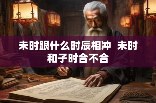 未时跟什么时辰相冲 未时和子时合不合 未时跟什么时辰相冲 未时和子时合不合
