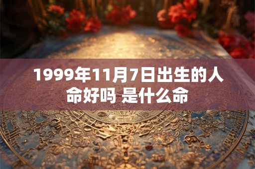 1999年11月7日出生的人命好吗 是什么命