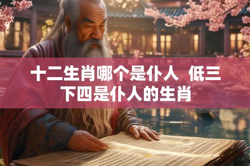十二生肖哪个是仆人  低三下四是仆人的生肖