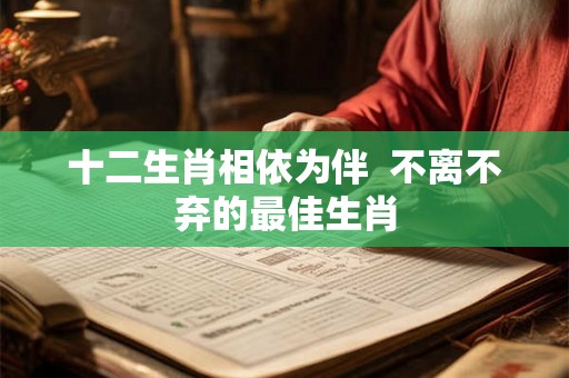 十二生肖相依为伴  不离不弃的最佳生肖