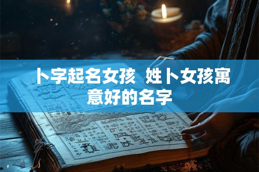 卜字起名女孩 姓卜女孩寓意好的名字 卜字起名女孩 姓卜女孩寓意好的名字