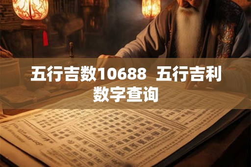 五行吉数10688 五行吉利数字查询 五行吉数10688 五行吉利数字查询