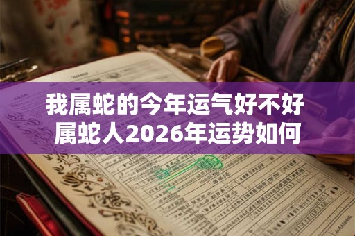 我属蛇的今年运气好不好 属蛇人2026年运势如何 我属蛇的今年运气好不好 属蛇人2026年运势如何