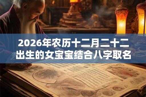 2026年农历十二月二十二出生的女宝宝结合八字取名大全 2026年农历十二月二十二出生的女宝宝结合八字取名大全