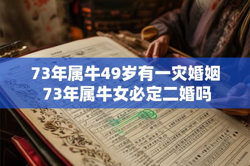 73年属牛49岁有一灾婚姻 73年属牛女必定二婚吗