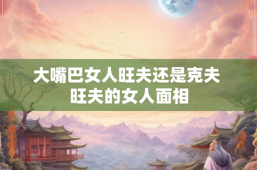 大嘴巴女人旺夫还是克夫 旺夫的女人面相