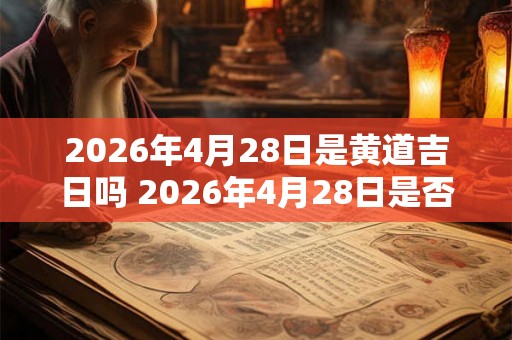 2026年4月28日是黄道吉日吗 2026年4月28日是否适宜选黄道吉日 2026年4月28日是黄道吉日吗 2026年4月28日是否适宜选黄道吉日