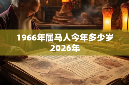 1966年属马人今年多少岁2026年