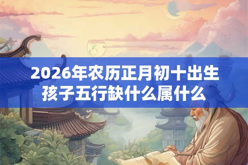 2026年农历正月初十出生孩子五行缺什么属什么 2026年农历正月初十出生孩子五行缺什么属什么