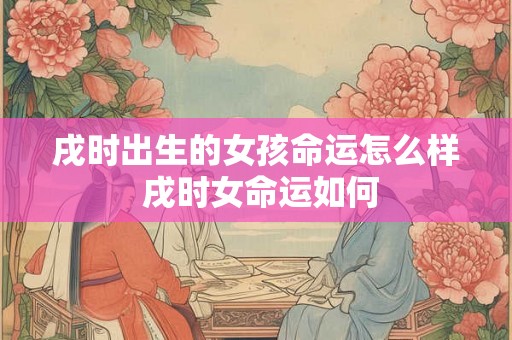 戌时出生的女孩命运怎么样 戌时女命运如何