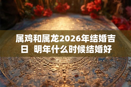 属鸡和属龙2026年结婚吉日  明年什么时候结婚好