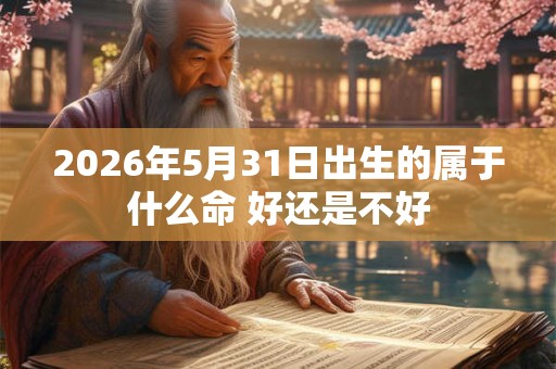 2026年5月31日出生的属于什么命 好还是不好
