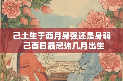 己土生于酉月身强还是身弱  己酉日最忌讳几月出生
