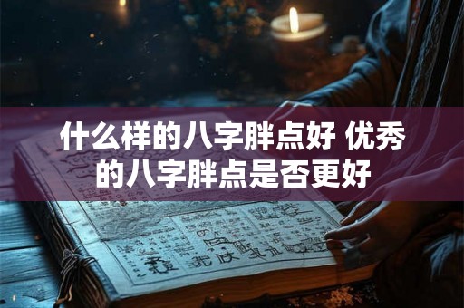 什么样的八字胖点好 优秀的八字胖点是否更好