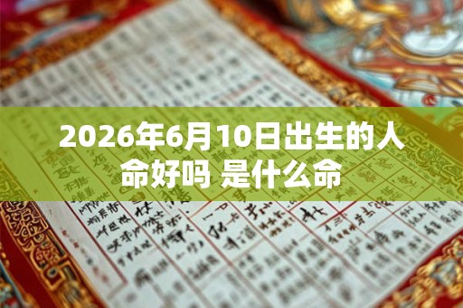 2026年6月10日出生的人命好吗 是什么命