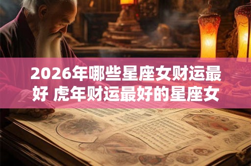 2026年哪些星座女财运最好 虎年财运最好的星座女