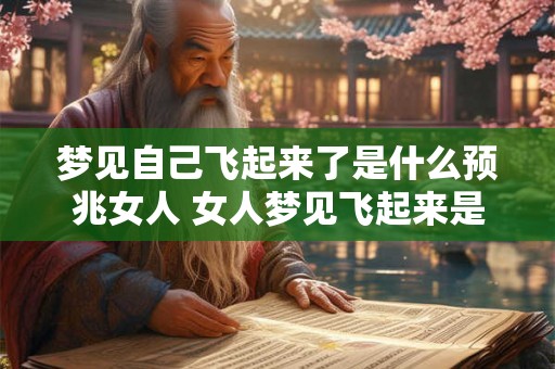 梦见自己飞起来了是什么预兆女人 女人梦见飞起来是什么兆