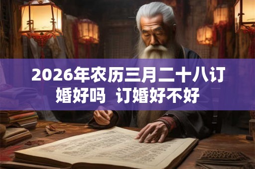 2026年农历三月二十八订婚好吗  订婚好不好