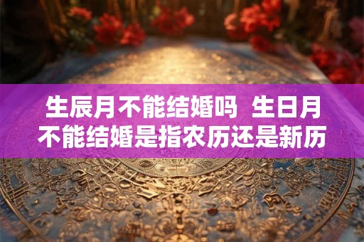 生辰月不能结婚吗  生日月不能结婚是指农历还是新历