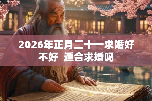 2026年正月二十一求婚好不好 适合求婚吗 2026年正月二十一求婚好不好 适合求婚吗