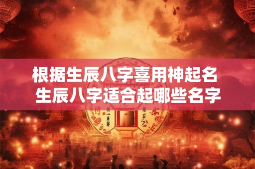 根据生辰八字喜用神起名 生辰八字适合起哪些名字 根据生辰八字喜用神起名 生辰八字适合起哪些名字