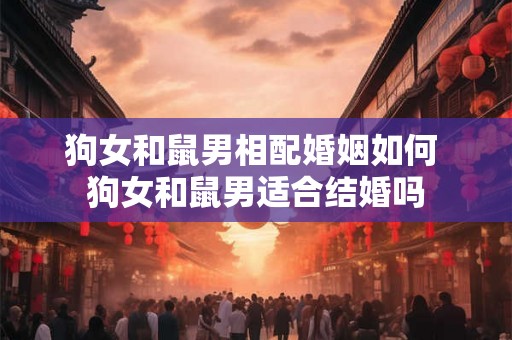 狗女和鼠男相配婚姻如何 狗女和鼠男适合结婚吗