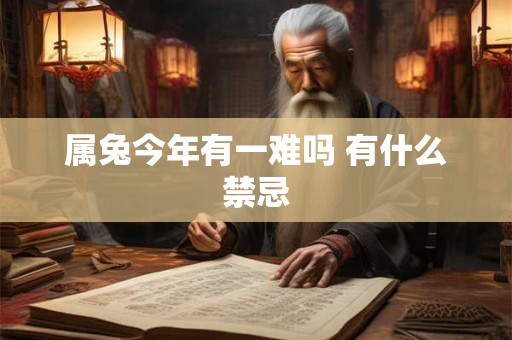 属兔今年有一难吗 有什么禁忌