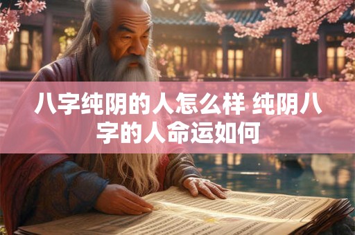 八字纯阴的人怎么样 纯阴八字的人命运如何