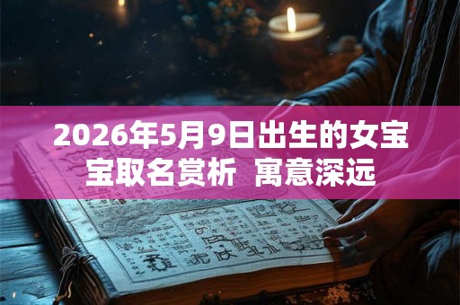 2026年5月9日出生的女宝宝取名赏析  寓意深远