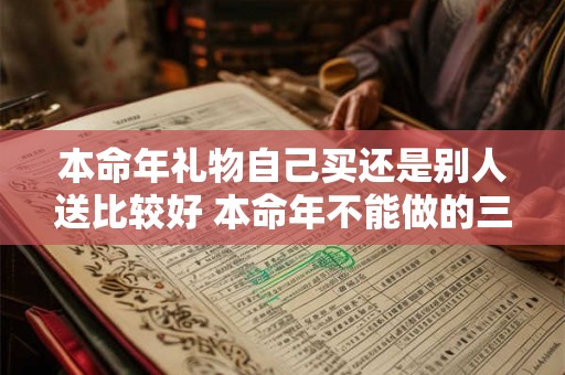 本命年礼物自己买还是别人送比较好 本命年不能做的三件事