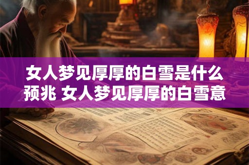 女人梦见厚厚的白雪是什么预兆 女人梦见厚厚的白雪意味着什么