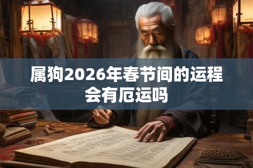 属狗2026年春节间的运程会有厄运吗