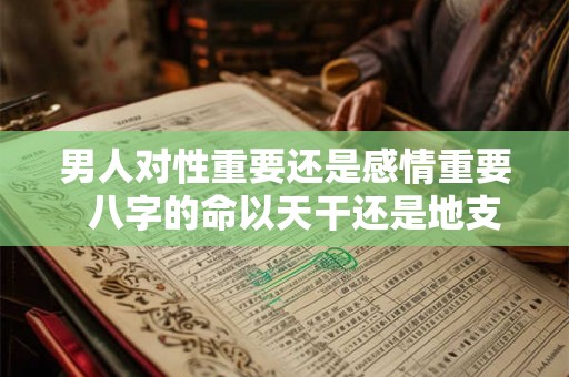 男人对性重要还是感情重要 八字的命以天干还是地支为准呢 男人对性重要还是感情重要 八字的命以天干还是地支为准呢